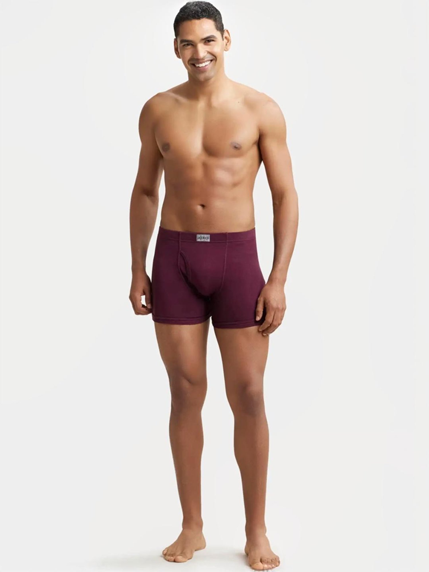 Jockey 8008 Men's Super Combed Cotton Rib Solid Boxer Brief with Concealed Waistband (Pack of 2)