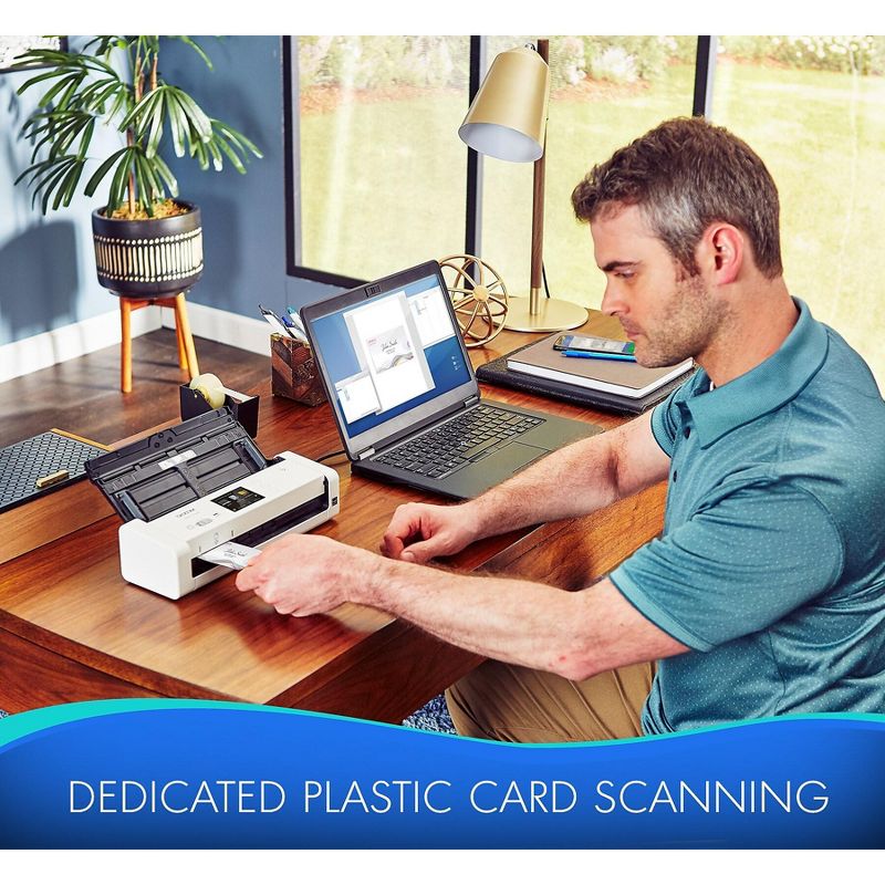 Brother Scanner 20-Page ADF 25 ppm Wireless 2.8" Touchscreen MI ADS1700W