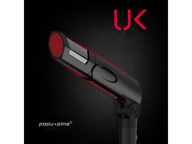 Electronics Plug and Play Home Studio Adjustable USB Desktop Microphone Compatible w/ PC ideal for Gaming Chatting, Skype, MSN, Yahoo Recording - Black