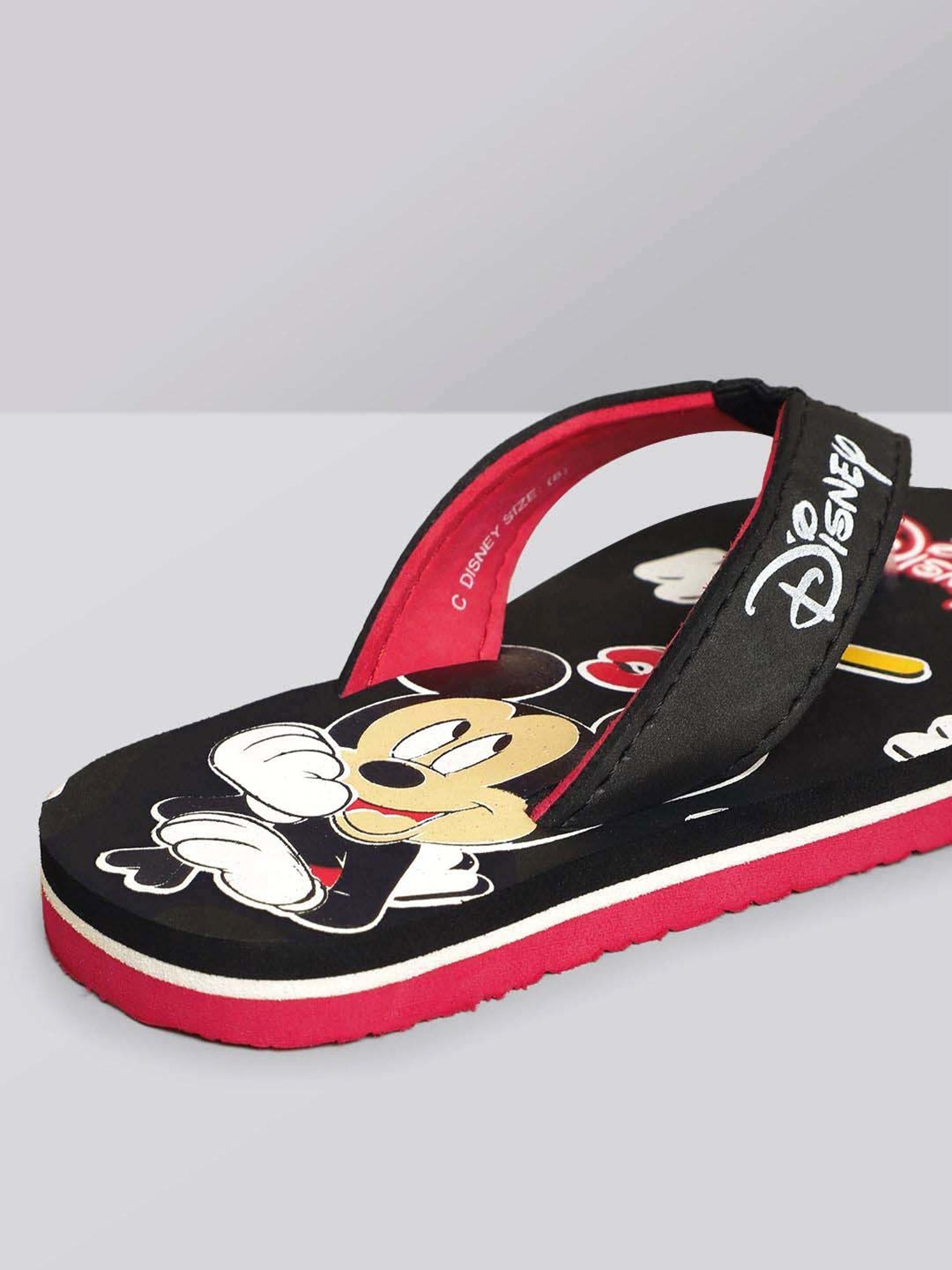 Yellow by Westside Navy Stripe Pattern Slides