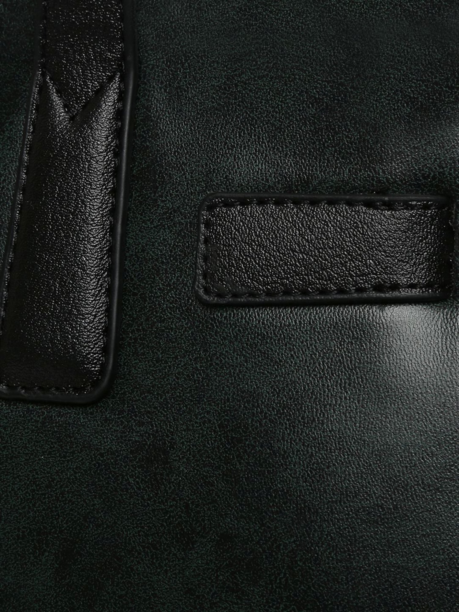 KLEIO Dark Green Solid Medium Handbag