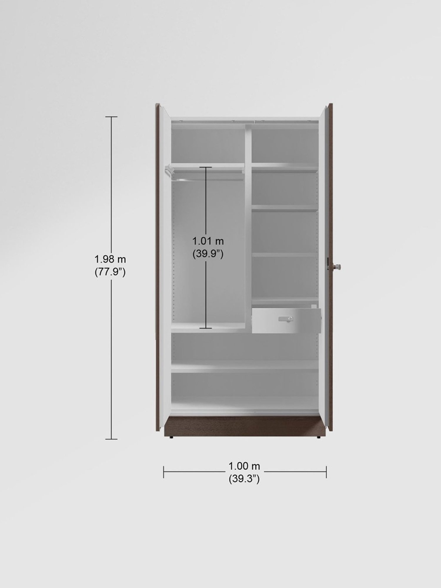 Home Basics 5 Dual Hook Chrome Plated Steel Over the Door Hanging Rack