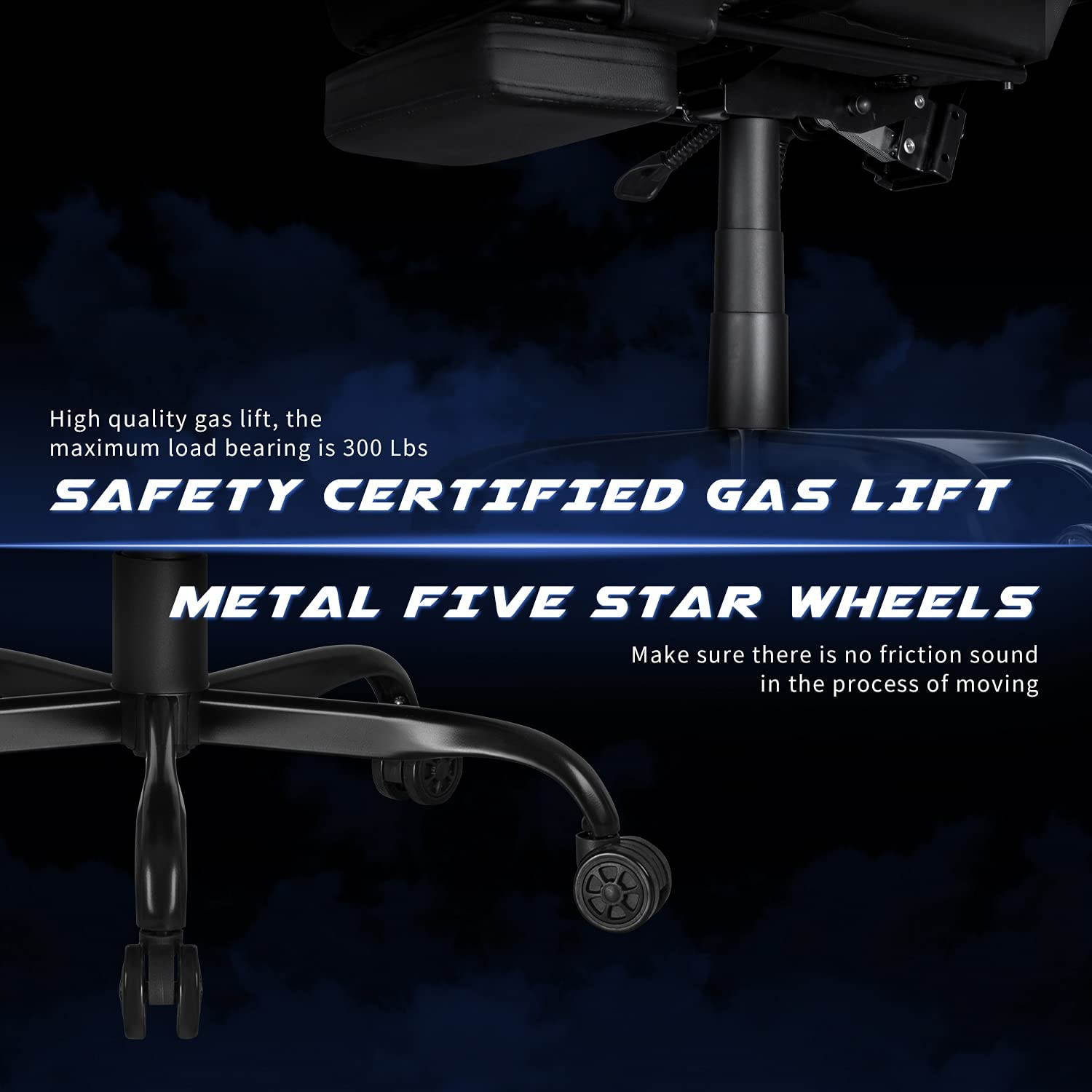 Homall Gaming Chair Computer Office Chair Ergonomic Desk Chair with Footrest Racing Executive Swivel Chair Adjustable Rolling Task Chair (Green)