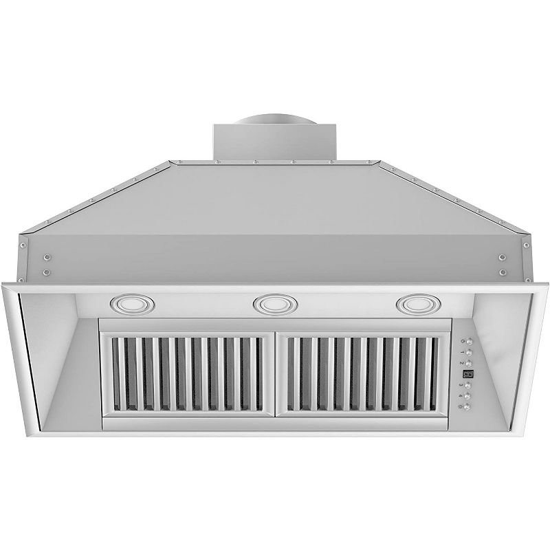 ZLINE 721-34 Deep 1200 CFM 34 Inch Range Hood Insert with LED Lighting, 4 Fan Speed Settings, Stainless Steel