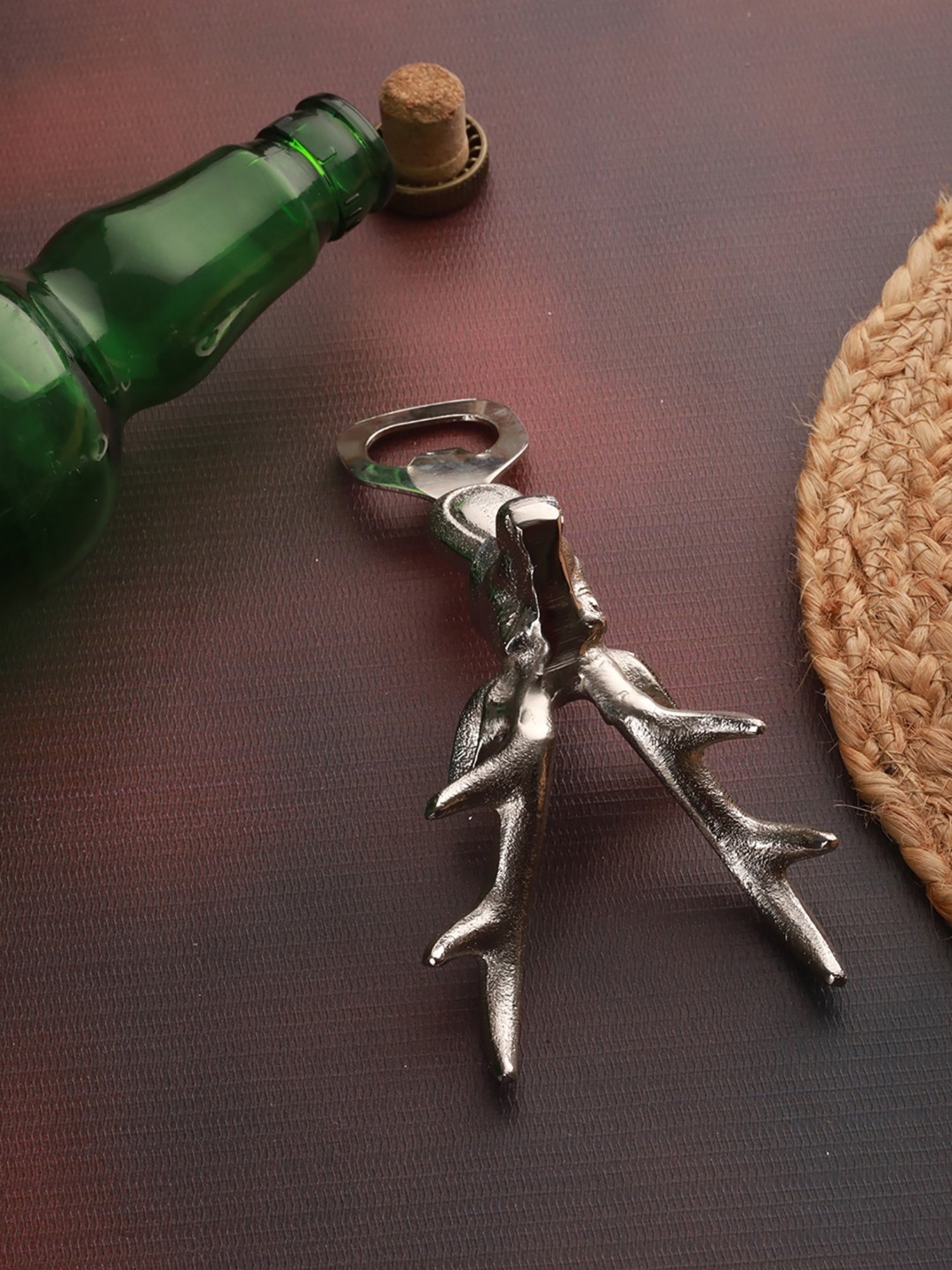 Trovea's Deer Design Silver Bottle Opener