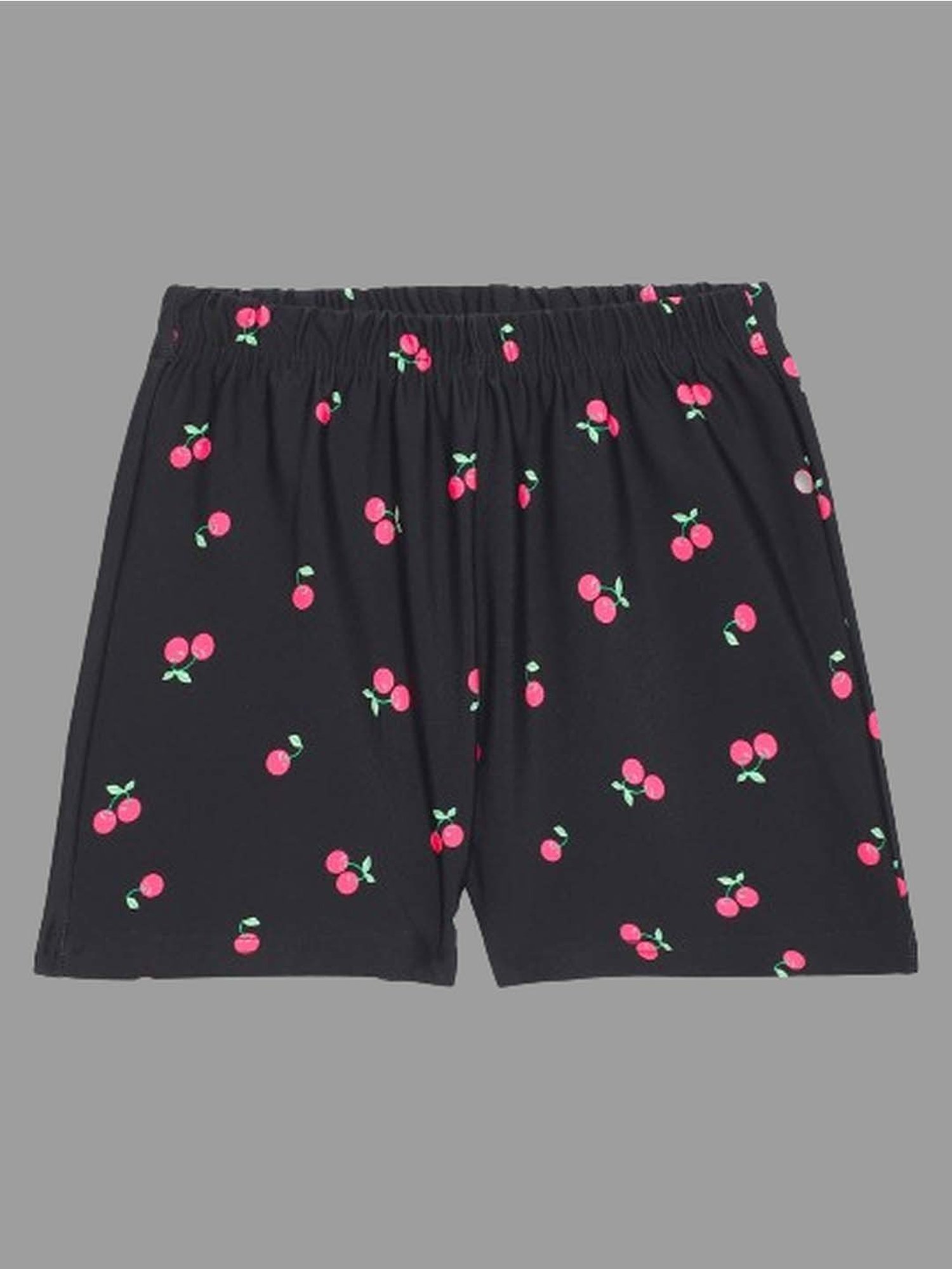 Cukoo Kids Black & Pink Printed Swimming Shorts