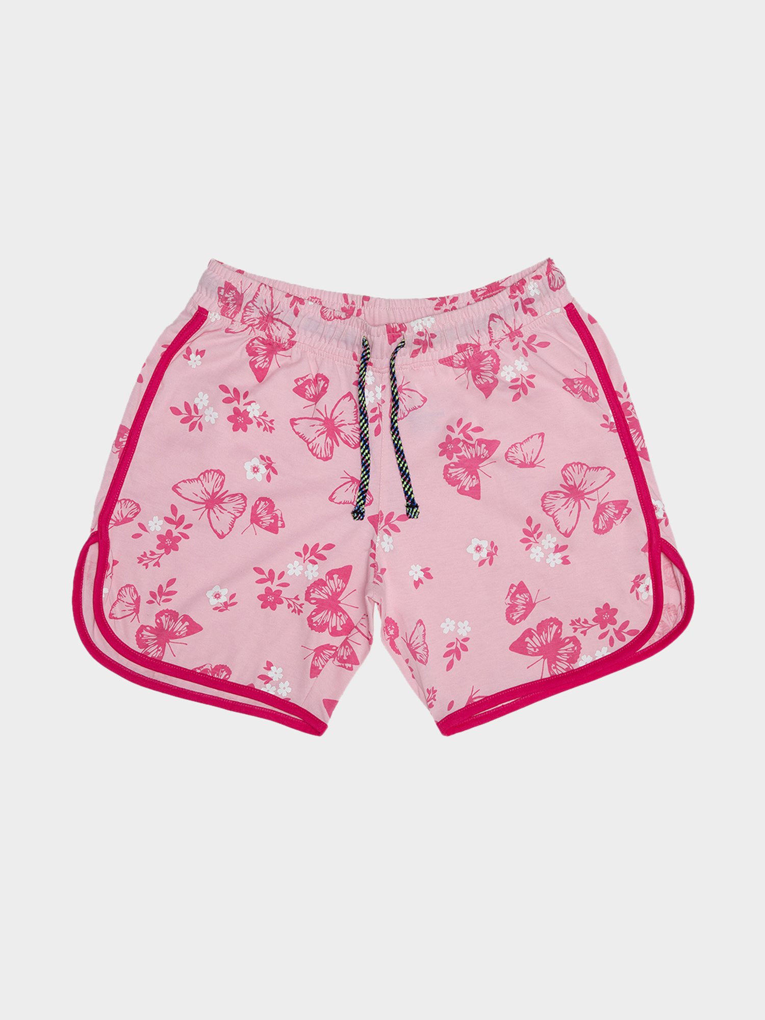 Bodycare Girls Light Pink Printed Shirt with Shorts