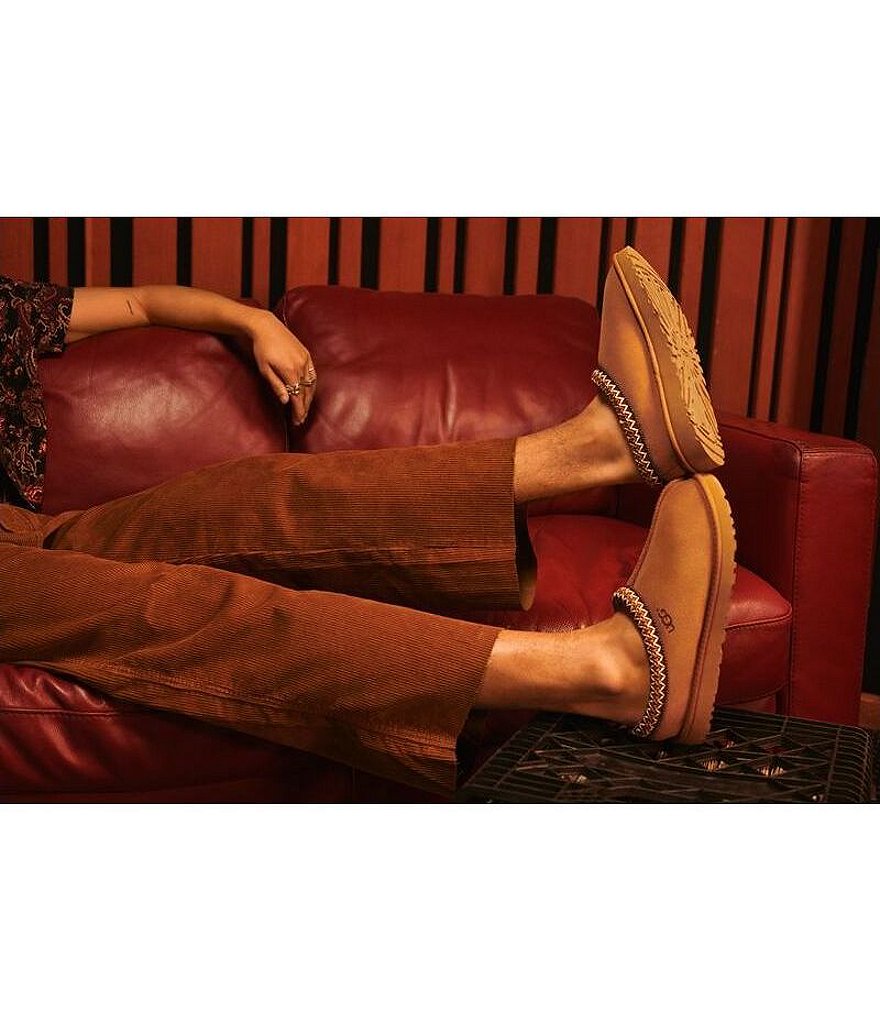 UGG&reg; Men's Scuff Logo Suede Slippers