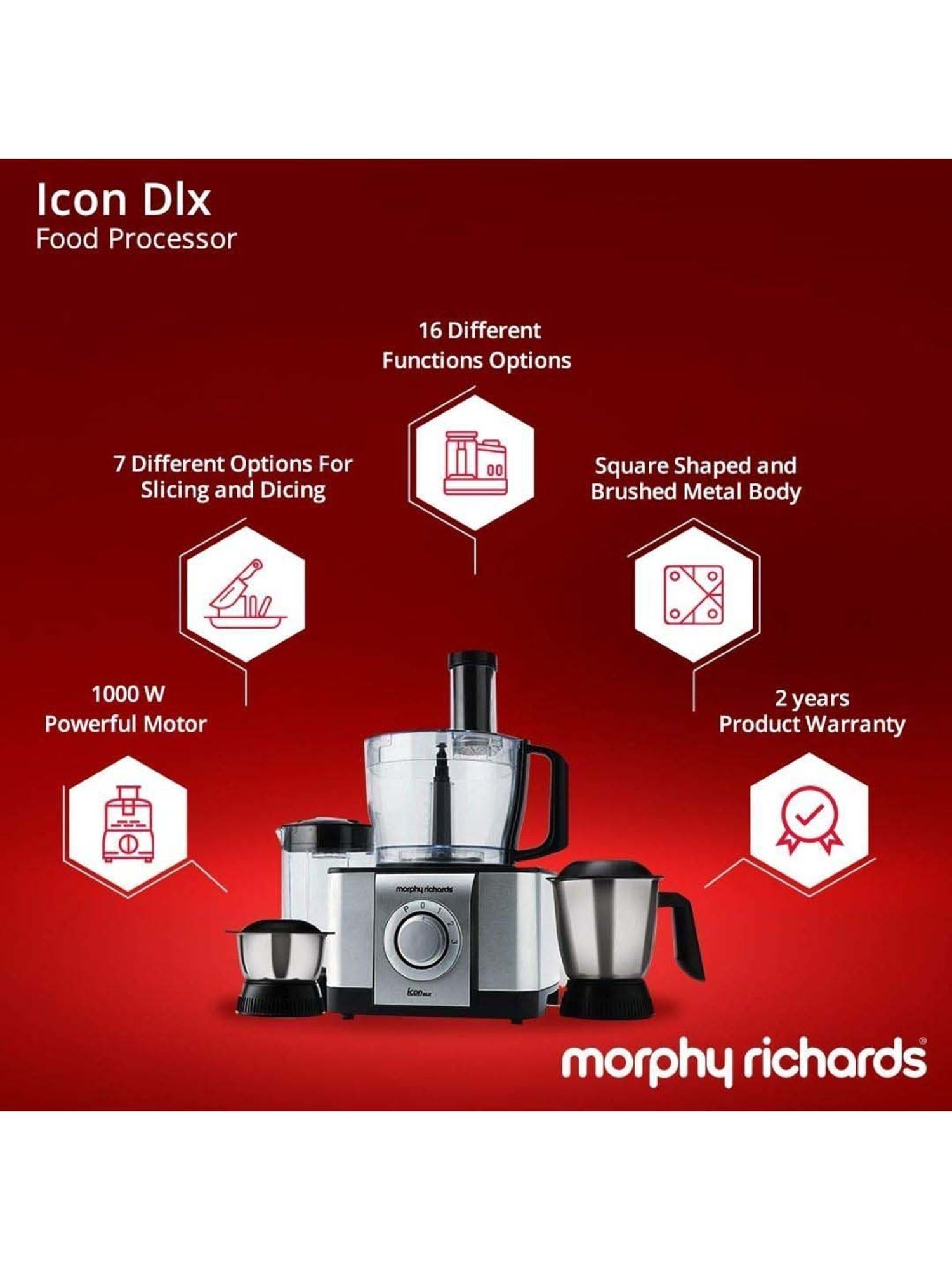 Inalsa 1000W Food Processor