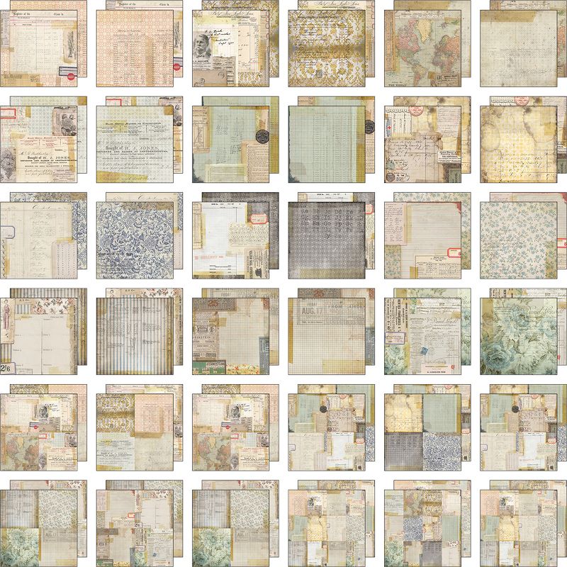 Idea-Ology Paper Stash Double-Sided Paper Pad 12"X12" 36/Pkg-Memoranda