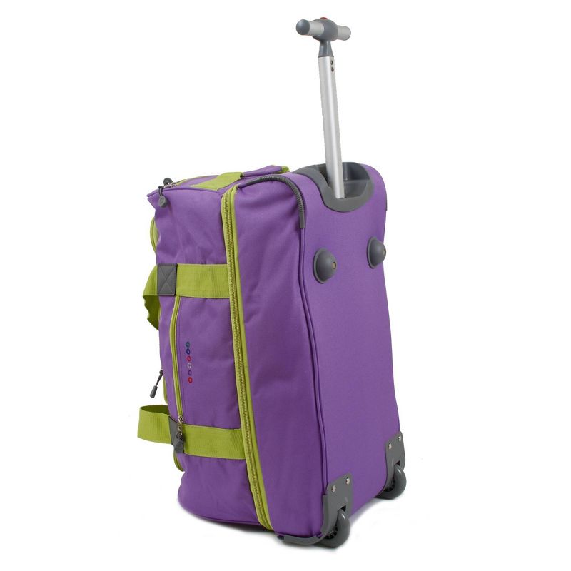 J World Stadium 21" Expandable Rolling Duffel Bag - Orchid