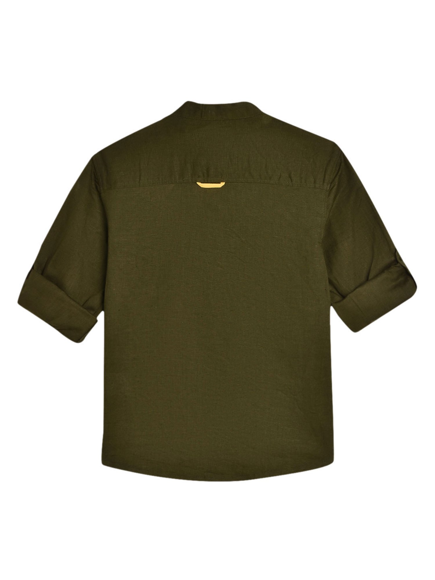 Blue Giraffe Kids Olive Solid Shirt