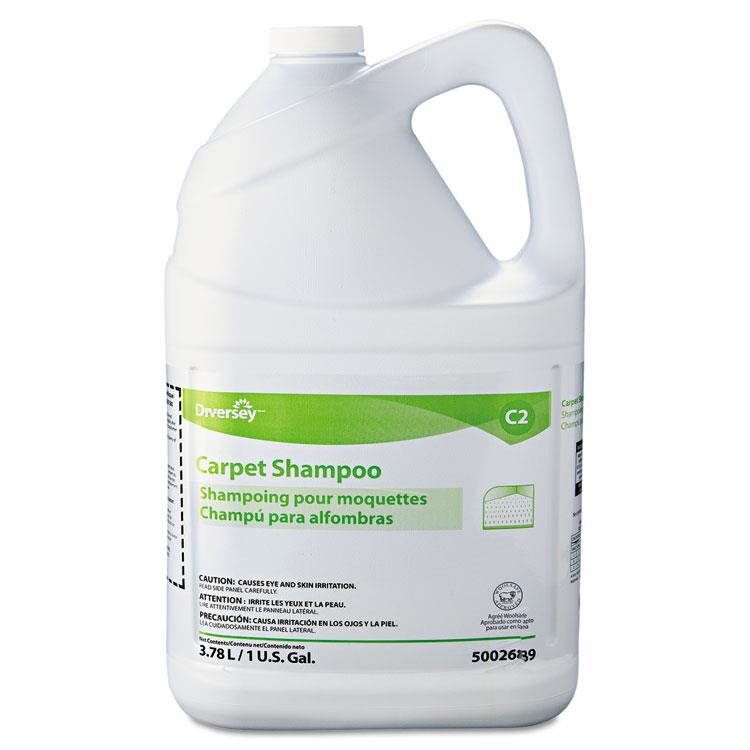 Diversey 5002689 Carpet Shampoo, Floral, 1gal Bottle, 4/Carton, 1 Carton