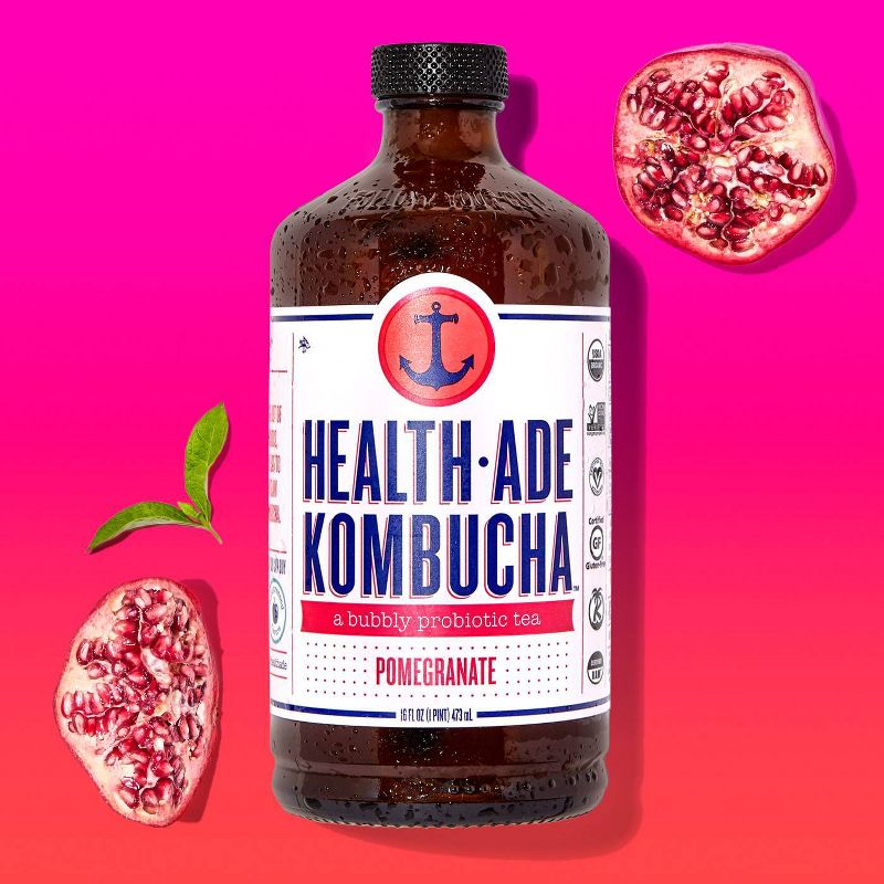 Health-Ade Organic Vegan Pomegranate Kombucha - 16 fl oz