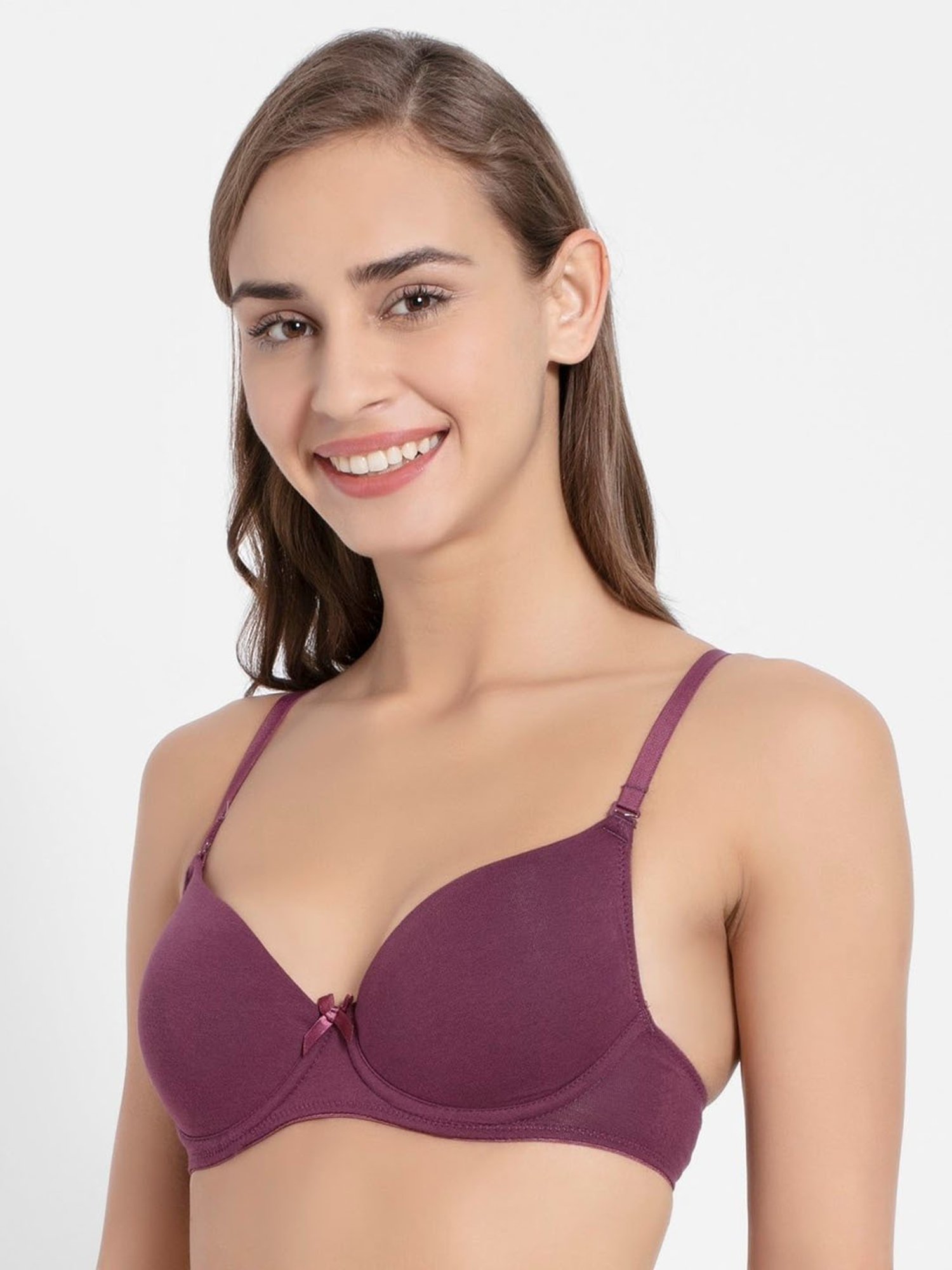 Tweens Peach & Green Non Padded Bra (Pack Of 2)