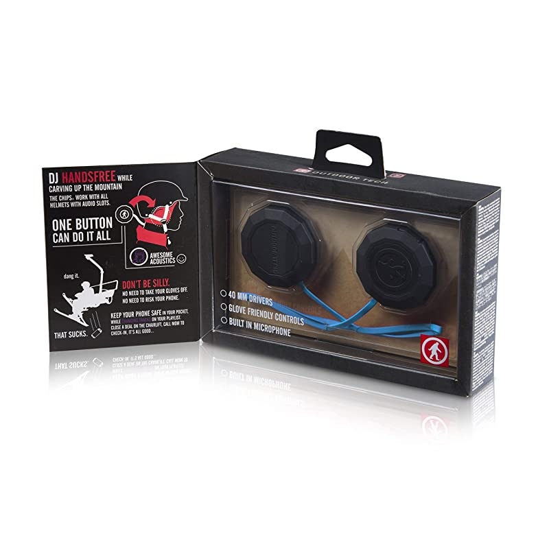 Tech OT0042 Wired Chips - Universal Helmet Audio System (Black) (Renewed)