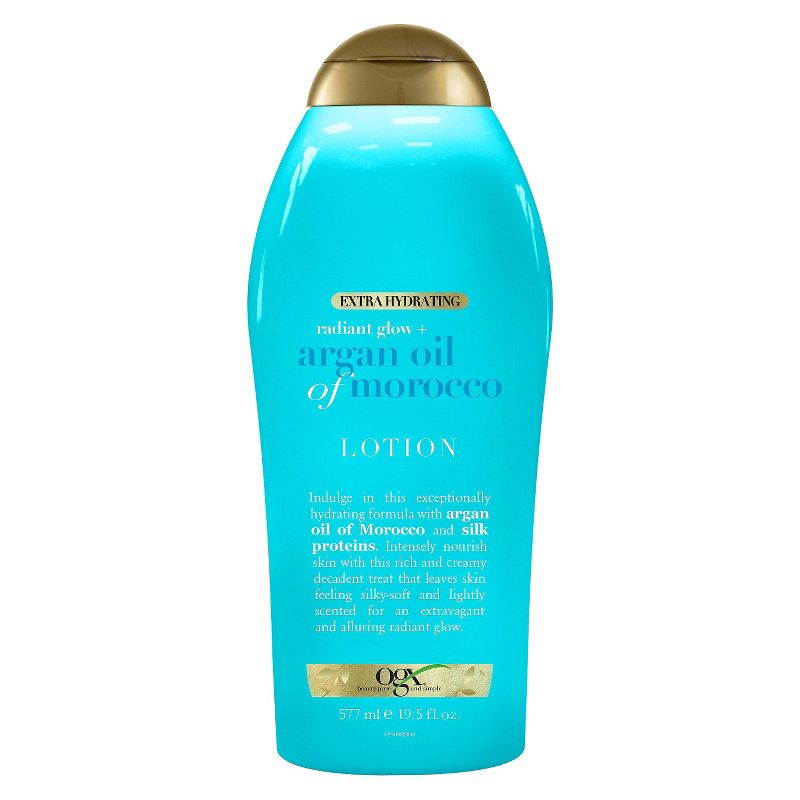 OGX Extra Hydrating Radiant Glow + Argan Oil of Morocco Lotion - 19.5 fl oz