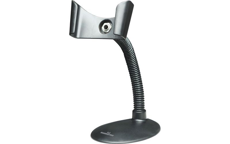 Manhattan Gooseneck Barcode Scanner Stand - Suitable for table, counter or wall mount - ideal for retail and other applications