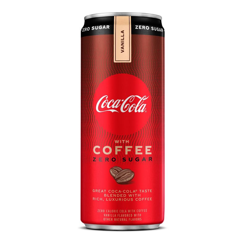 Coca-Cola with Coffee Vanilla Zero Sugar - 12 fl oz Can