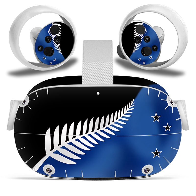 Amify Vinyl Skin Sticker for Oculus Quest 2 VR Headset Controller PVC Decals Cute Cartoon Wrap Cover for Oculus Quest 2 Accessories