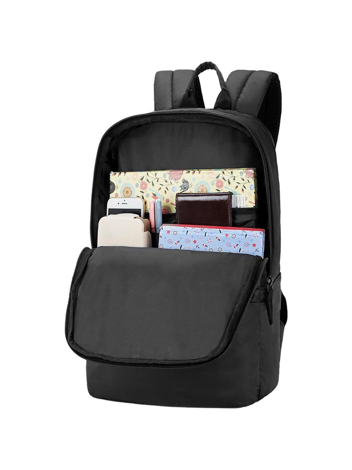 United Colors of Benetton Max 18 Ltrs Black Medium Laptop Backpack