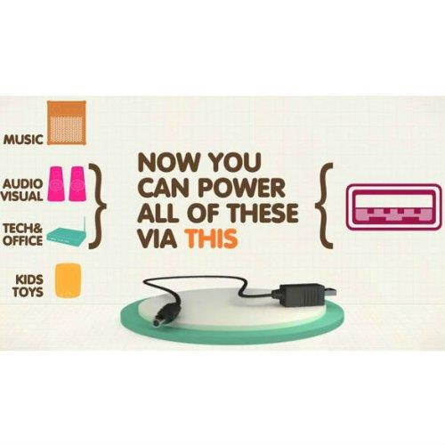 myVolts Ripcord - USB to 9V DC Power Cable Compatible with The Barber Tone Press Effects Pedal