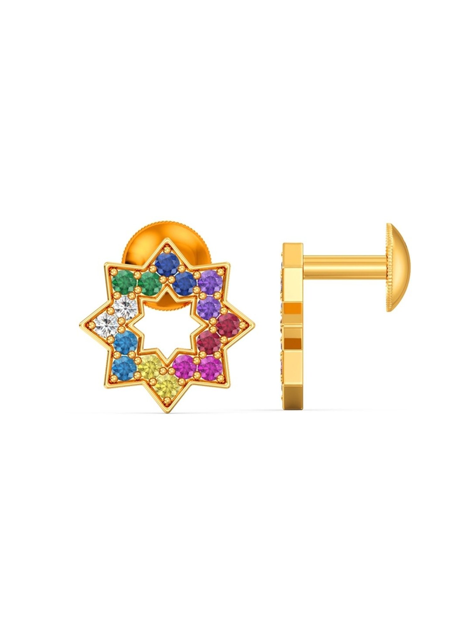 CKC Sacred Rudraksha Gold Pendant: Single Loop Elegance