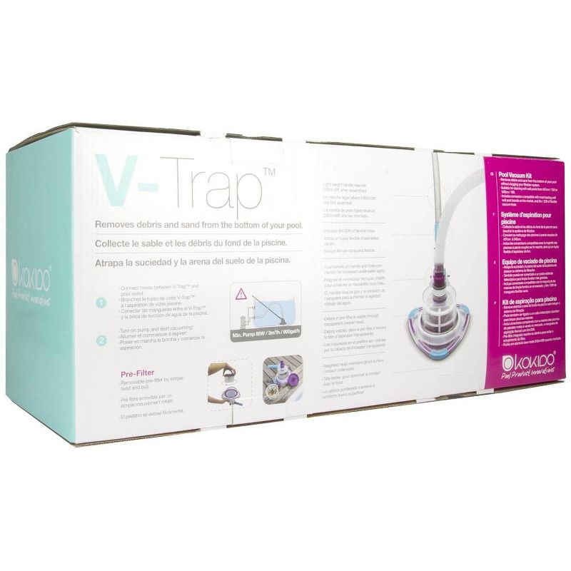 Kokido K816CBX V-TRAP Vac Soft Sided Swimming Pool & Spa Vacuum Cleaner System