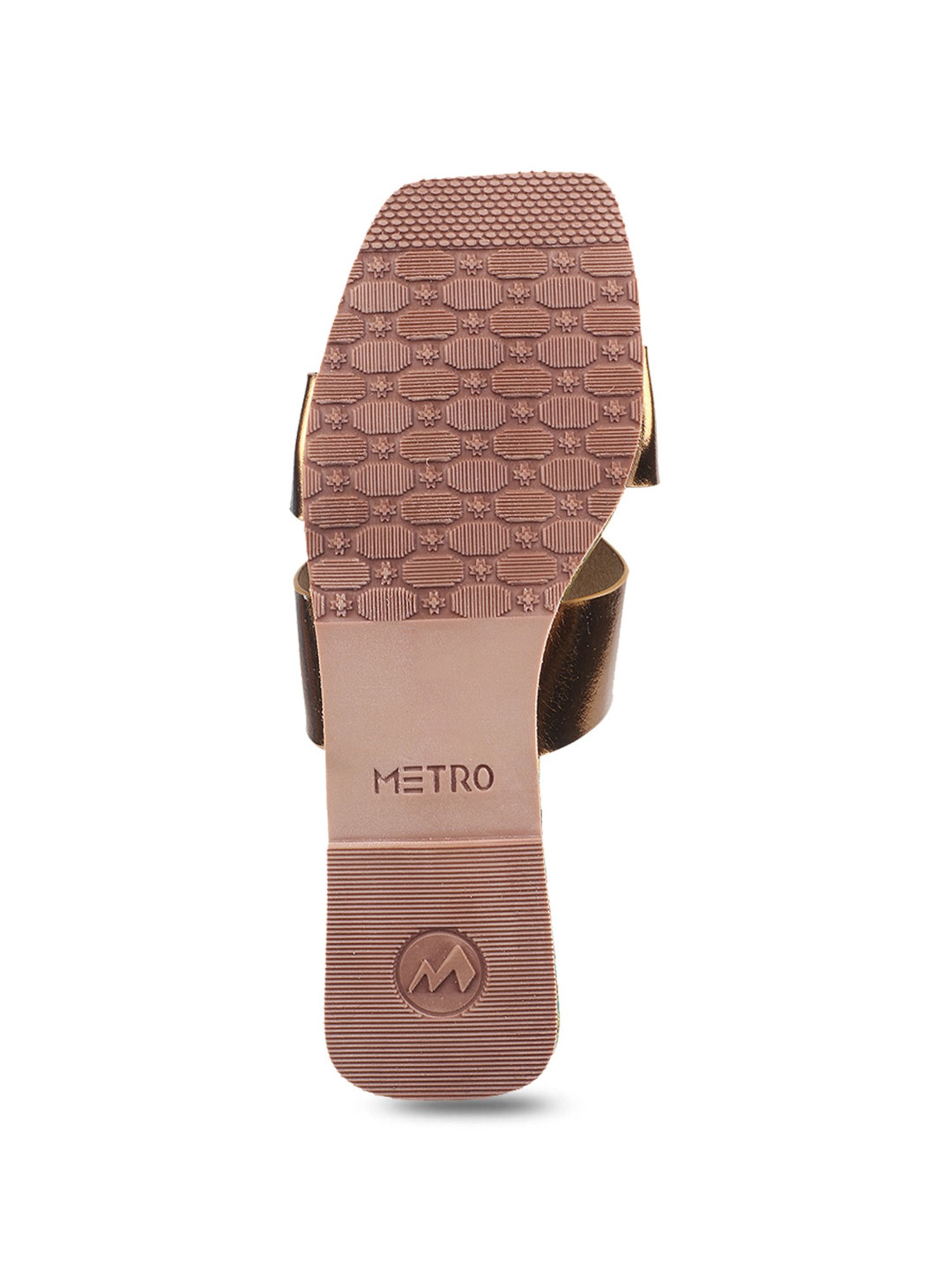 Metro Women's Antique Gold Casual Sandals