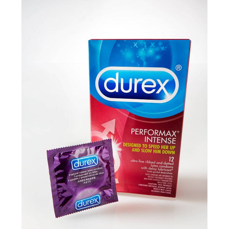 Durex Performax Intense Ultra Thin Lube Condoms - 12ct