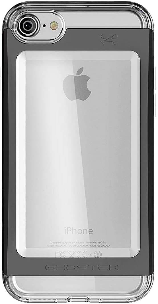 Ghostek Cloak Clear iPhone 7 Plus, iPhone 8 Plus Case with Slim Metal Bumper Design Shockproof Heavy Duty Protection Wireless Charging 2017 iPhone 8 Plus, 2016 iPhone 7 Plus (5.5 Inch) - (Gold)