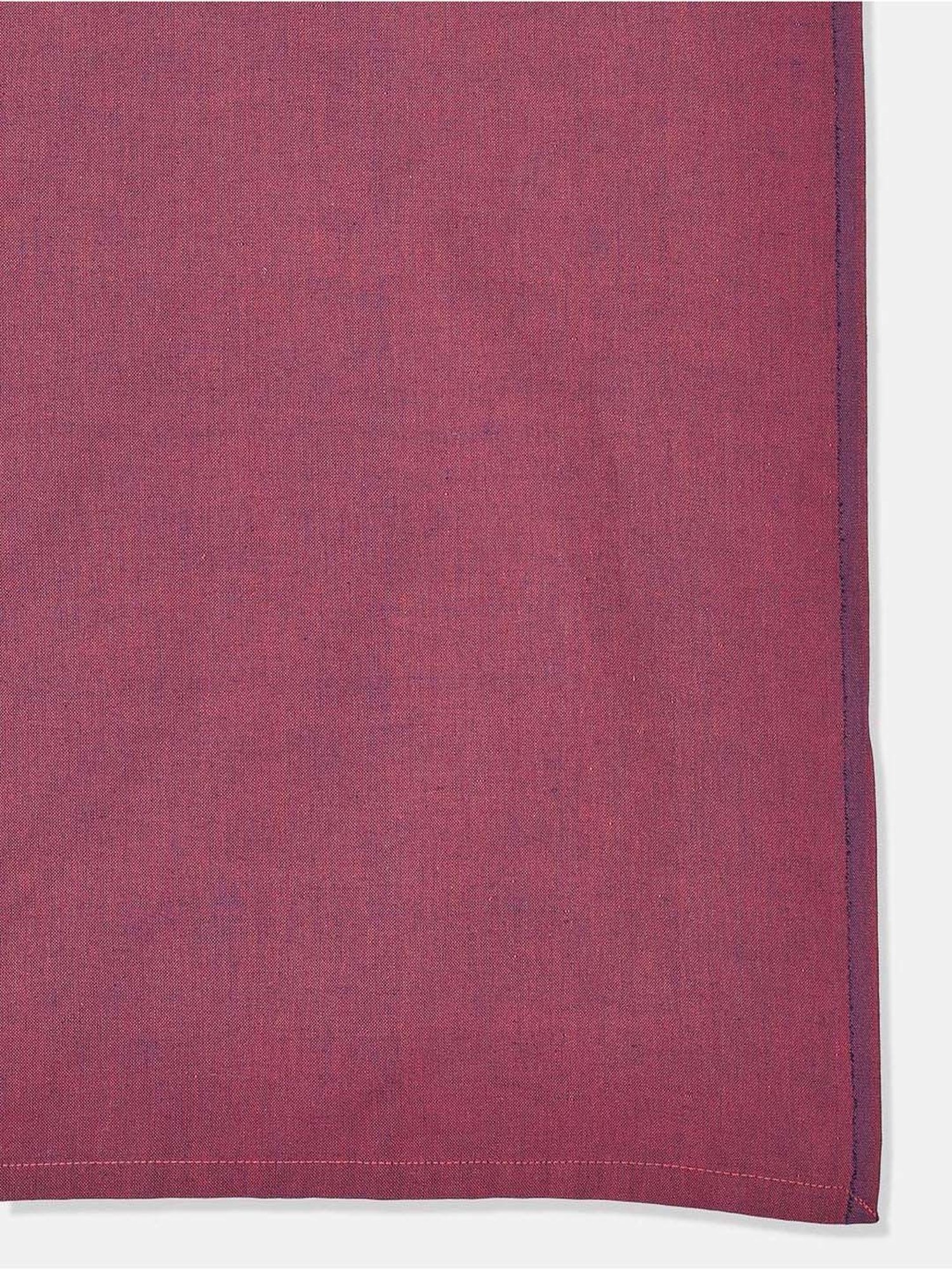 Fabindia Purple Cotton 92 TC Single Bed Sheet With Pillow Cover