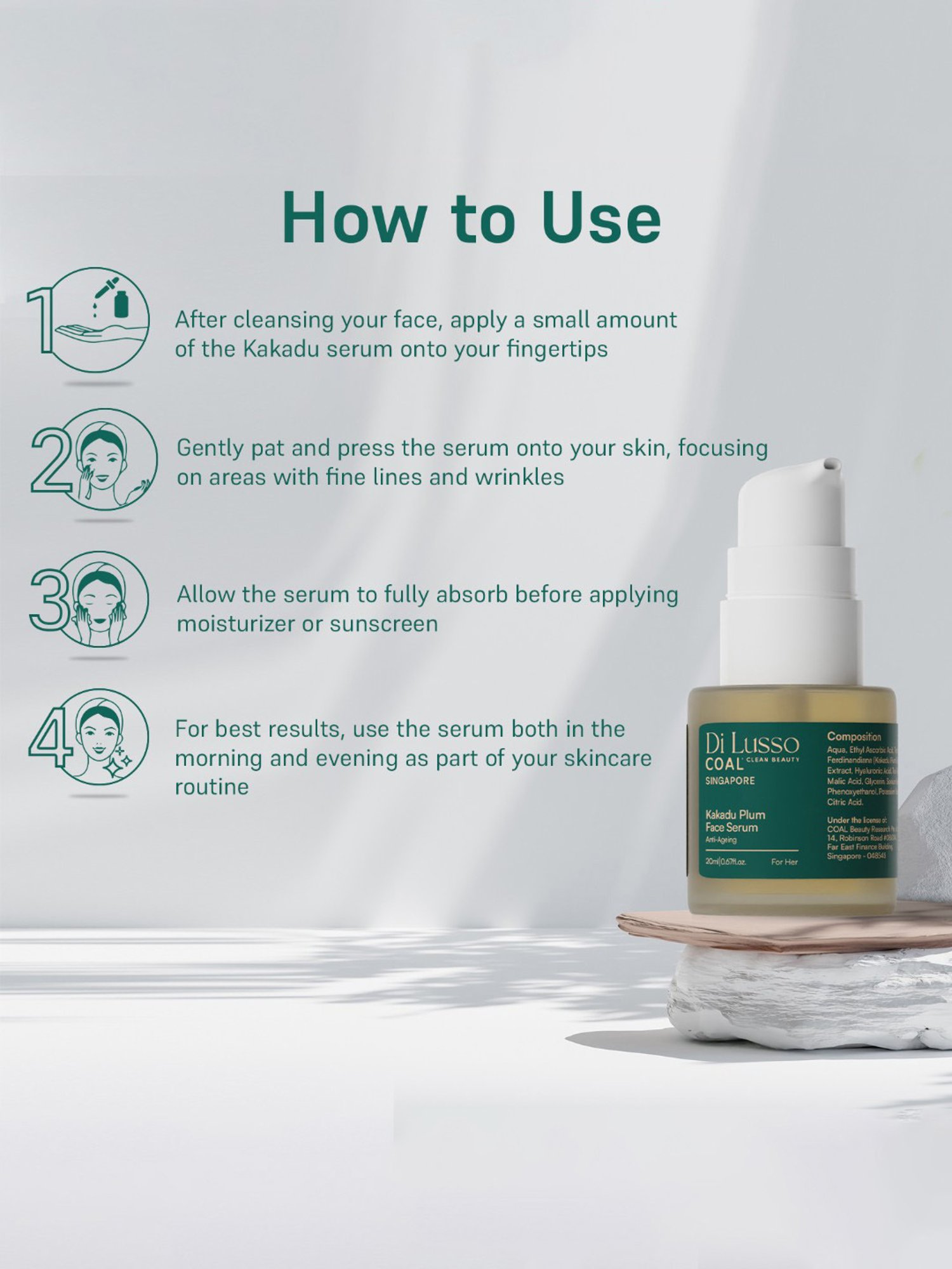 COAL Clean Beauty Kakadu Plum Face Serum - 20 ml