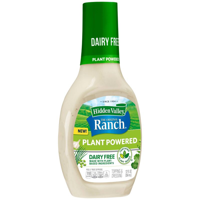 Hidden Valley Plant Powered Classic Ranch Dressing & Dipping Sauce - 12fl oz