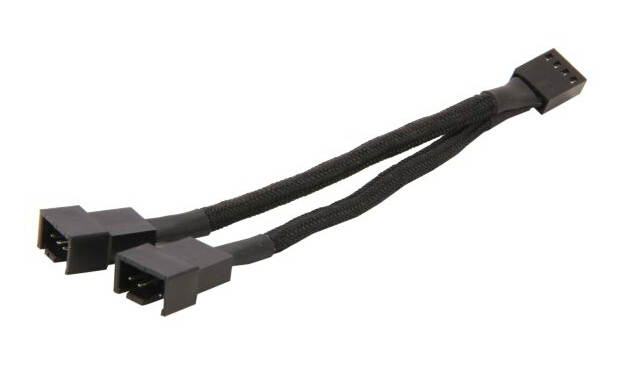 5 pcs/Set Silverstone CPF01 3.94" One-to-two PWM Fan Splitter Cable 3 Connector Number