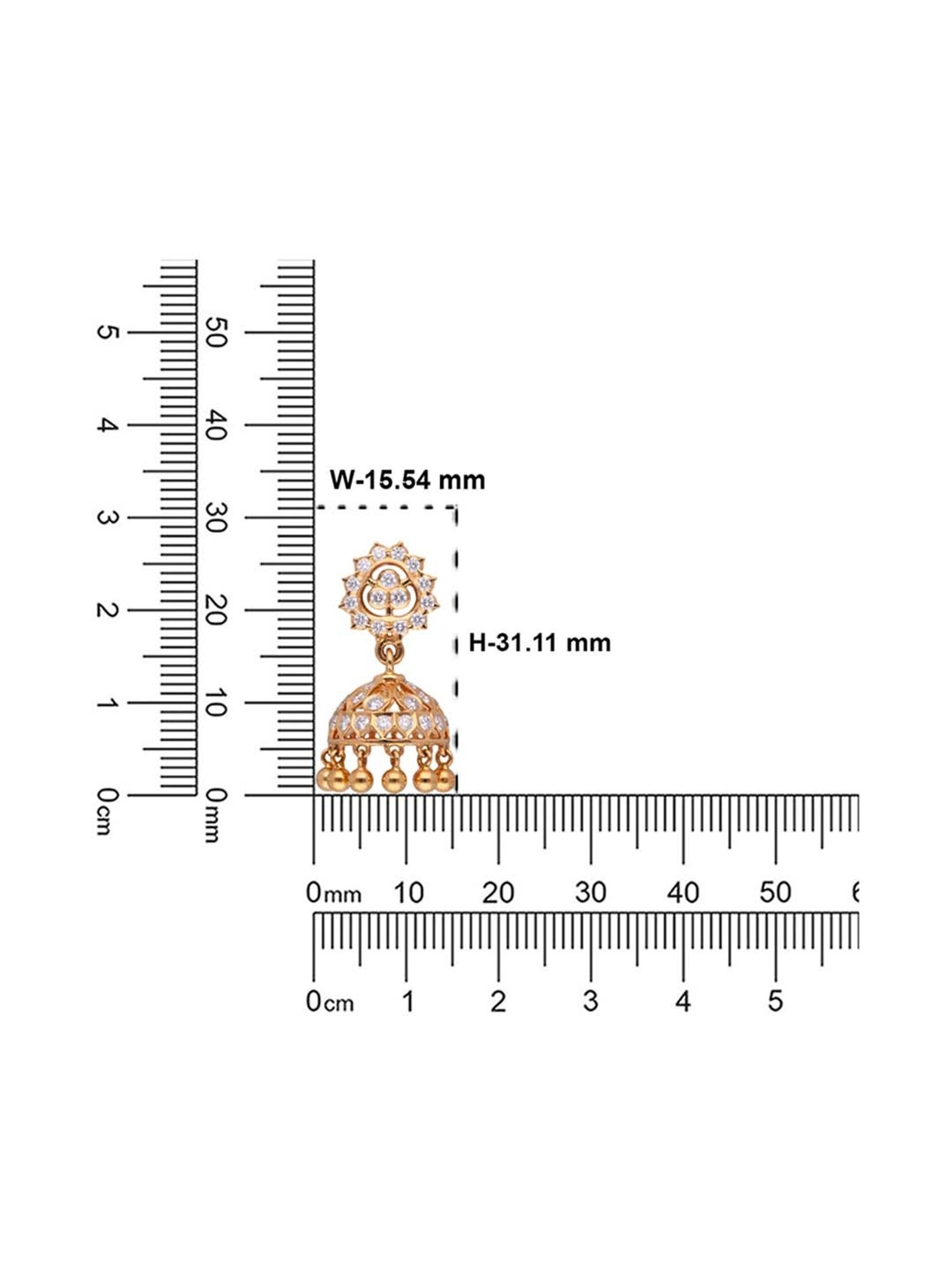 CKC Timeless Charm: Traditional Diamond Close-Setting Jumka
