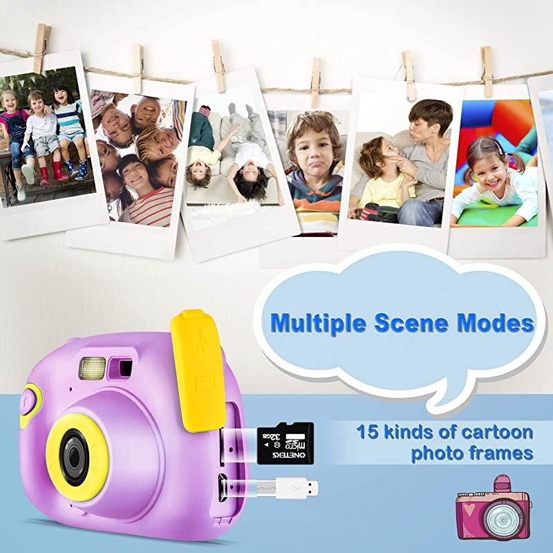 Memory Card Include] Kids Camera, Kids Digital Camera 12 Megapixel WiFi Kids Digital Camera for 2020 for Kids (Pink)
