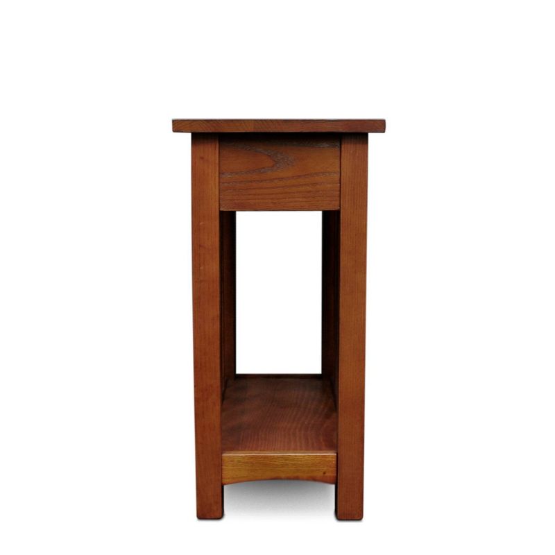 Mission End Table With Shelf - Medium Oak - Leick Home