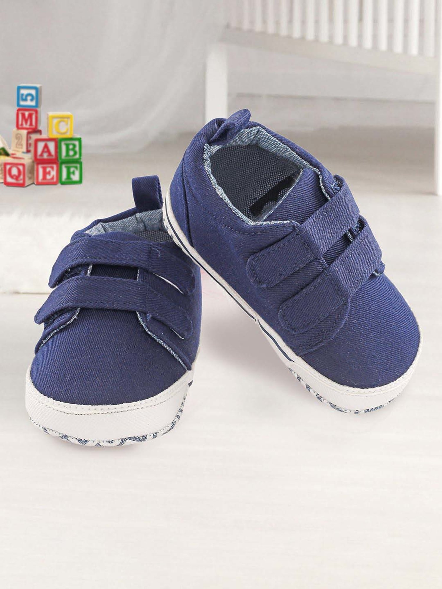 Baby Moo Kids Navy Casual Booties