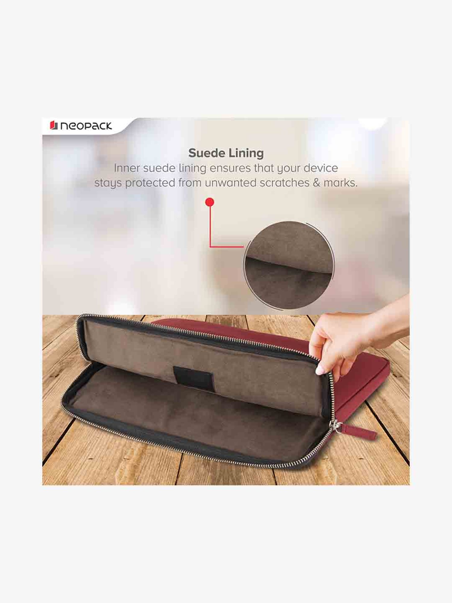Neopack Stanley Sleeve for all 15 Inch Laptops & 16 Inch Macbooks (Scarlet Red)