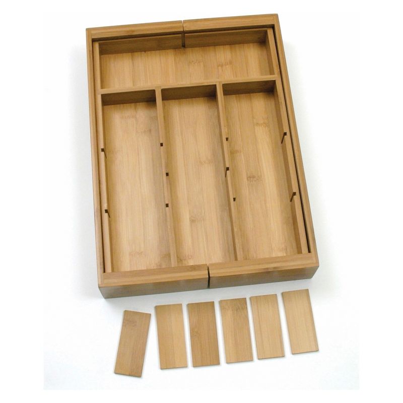 Lipper International Bamboo Expandable Organizer with Removable Dividers