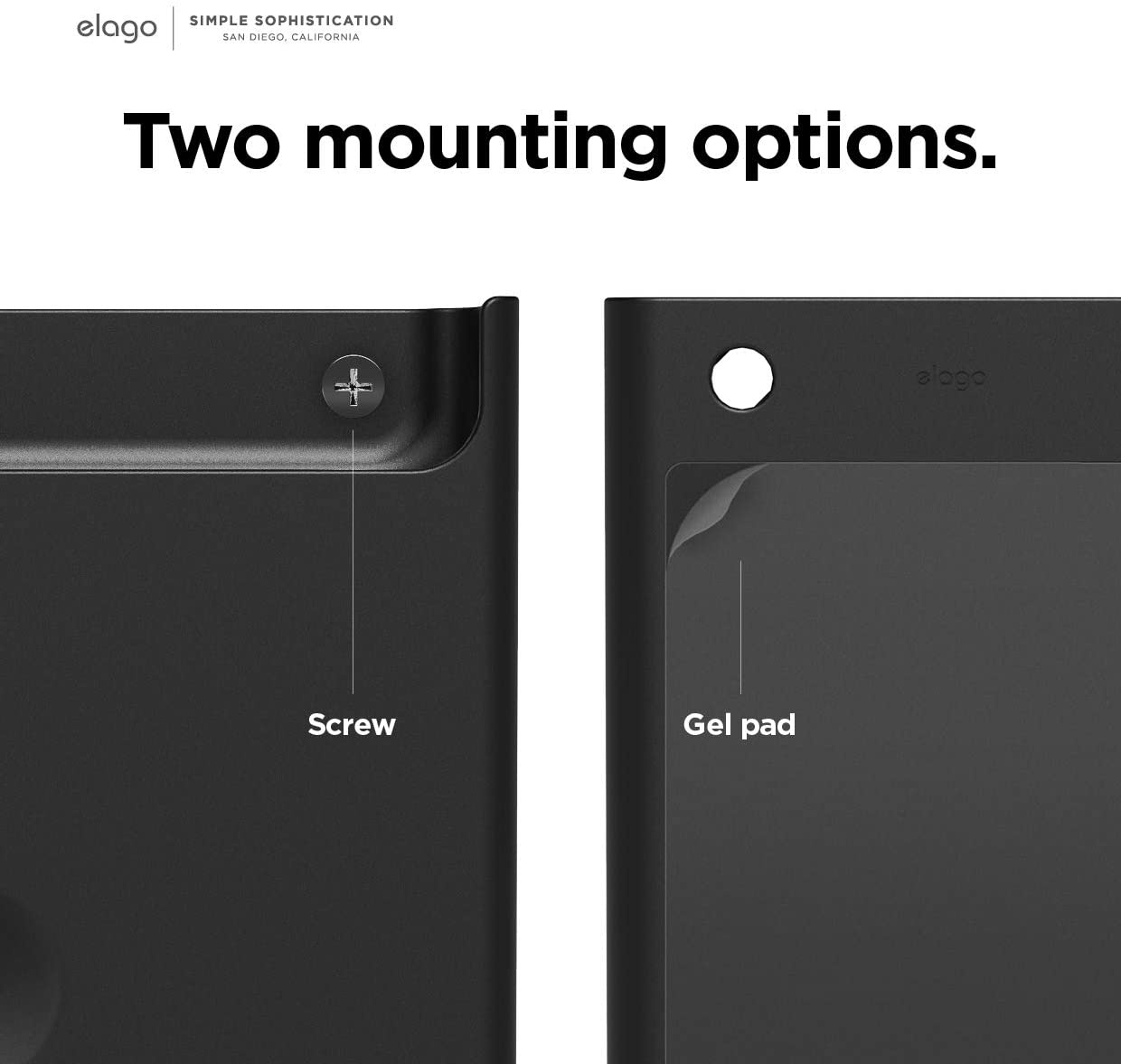 elago Universal Remote Holder Mount Compatible with Apple TV Remote Control and All Other Remote Controls [ Large ] - Gel Pad Included, Detailed Design