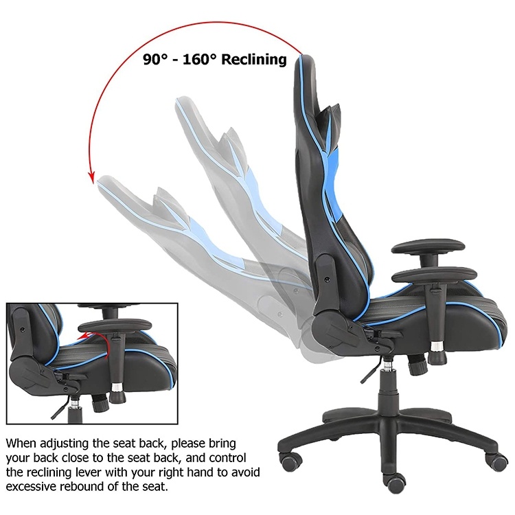 Gaming Chairs with Headrest & Lumbar Pillow