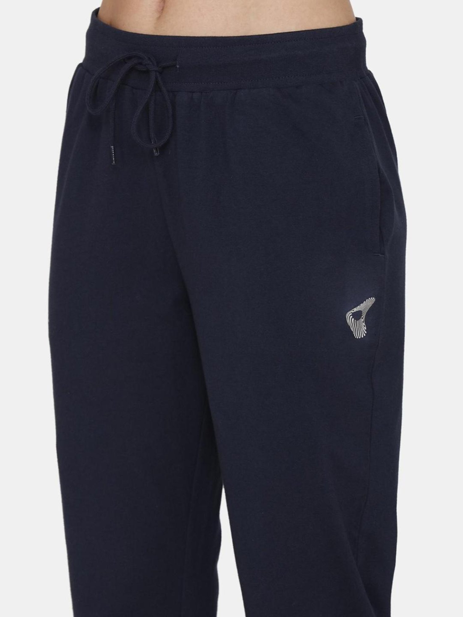 Zelocity by Zivame Navy Graphic Print Sports Track Pants