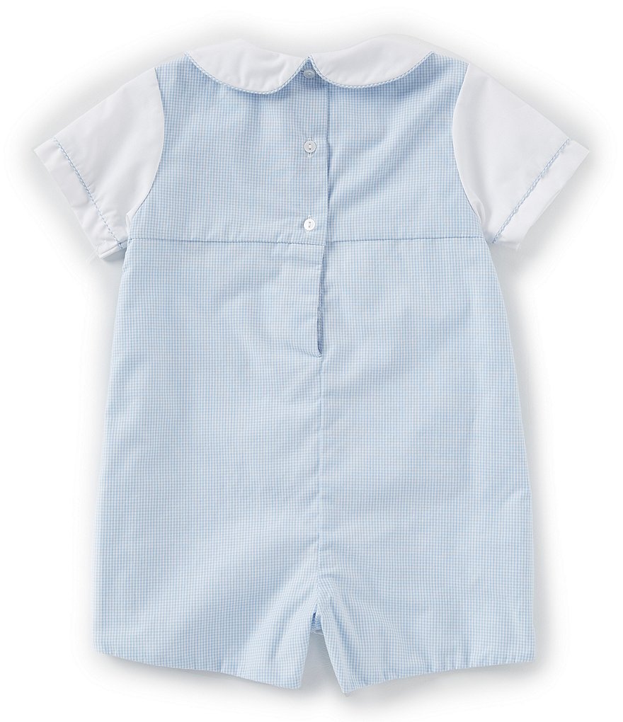 Petit Ami Baby Boys 12-24 Months Birthday Smocked Jon Jon Shortall