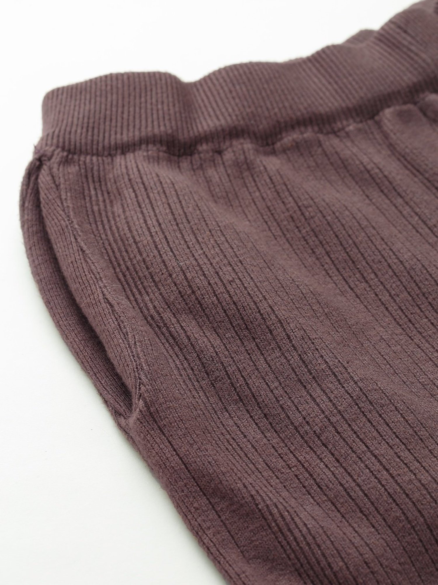 Mafadeny Brown Self Pattern Palazzos