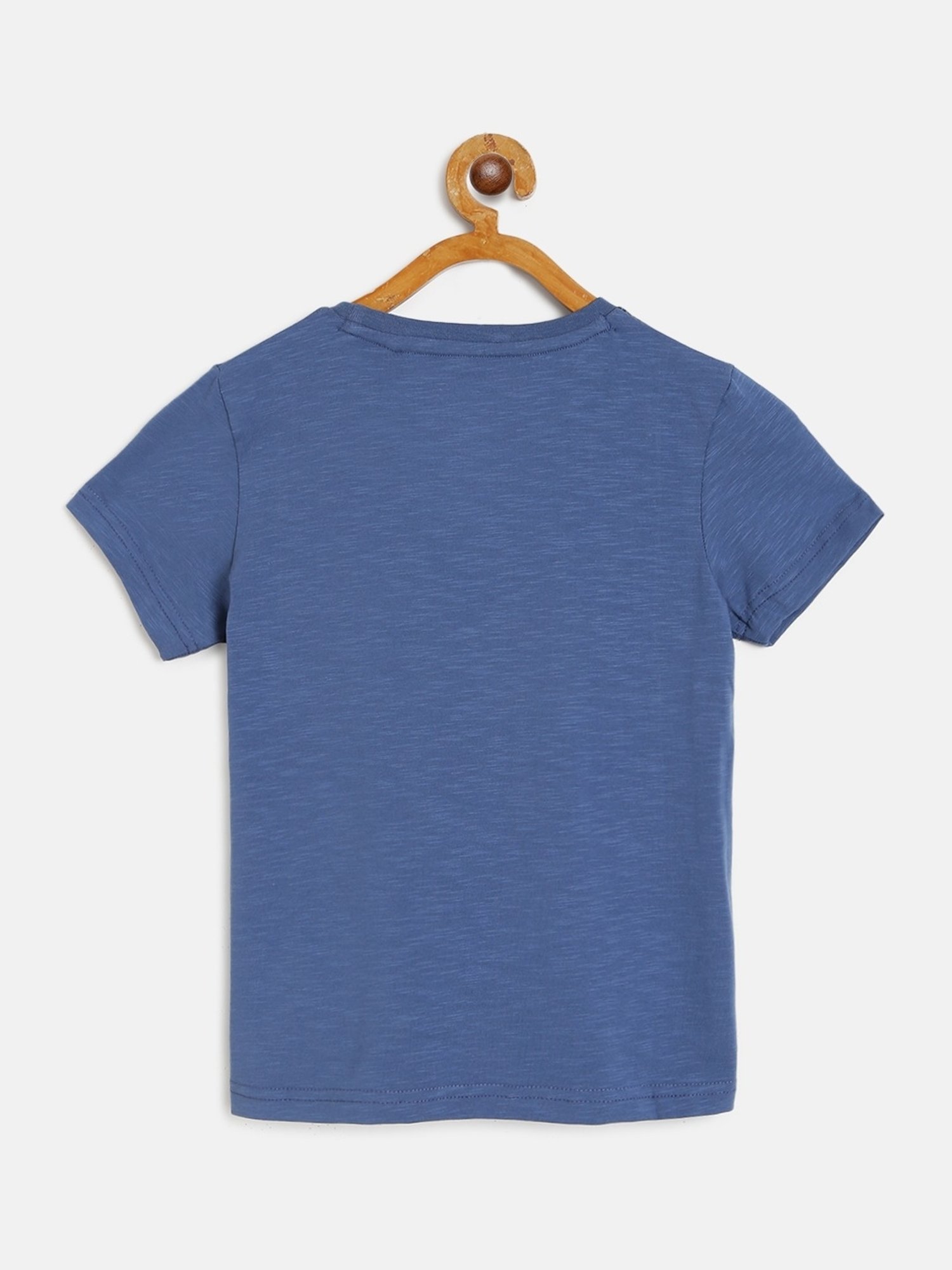 Sweet Dreams Kids Blue & Black Cotton Printed T-Shirt Set