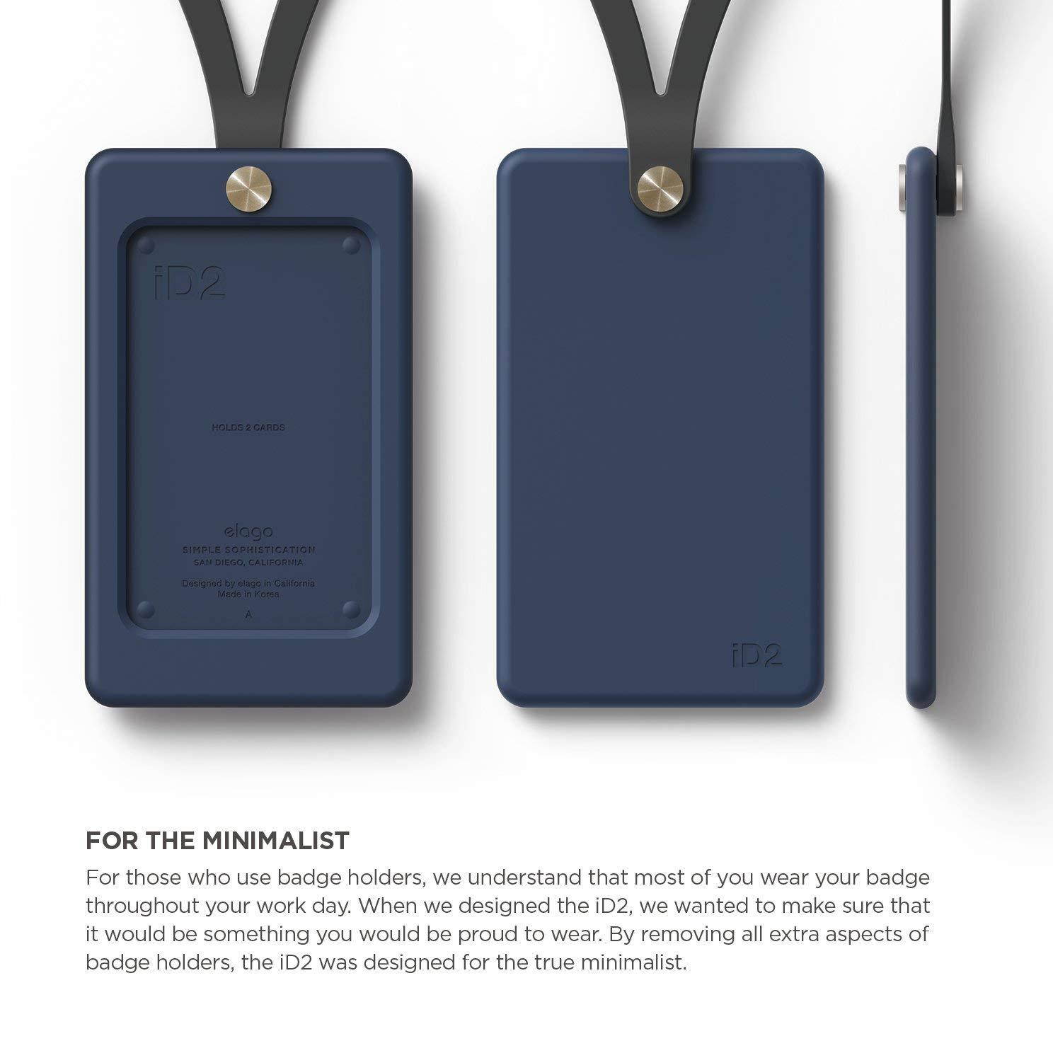 elago ID2 Silicon ID Card Holder (Able to Hold 2 Cards) (Jean Indigo)