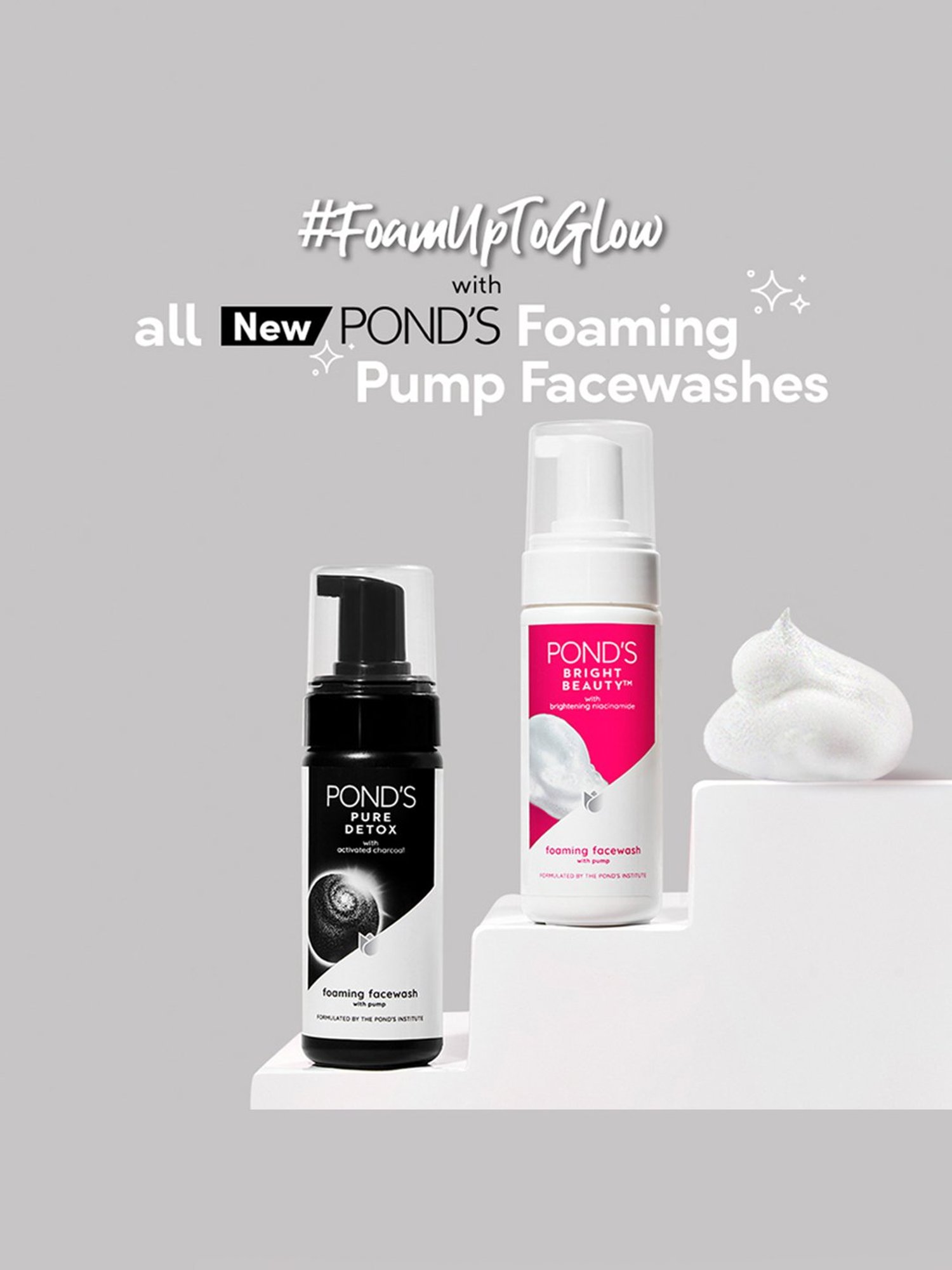 Pond's Pure Detox Foaming Pump Facewash - 150 ml