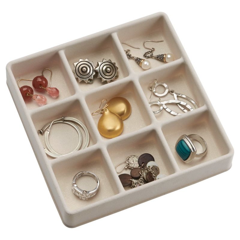 InterDesign 3 Jewelry Box - Clear Ivory
